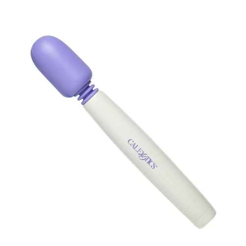 Masajeador / vibrador compacto con cabeza montada en resorte, cabeza redondeada suave y flexible. Libre de ftalatos. Resistente al agua