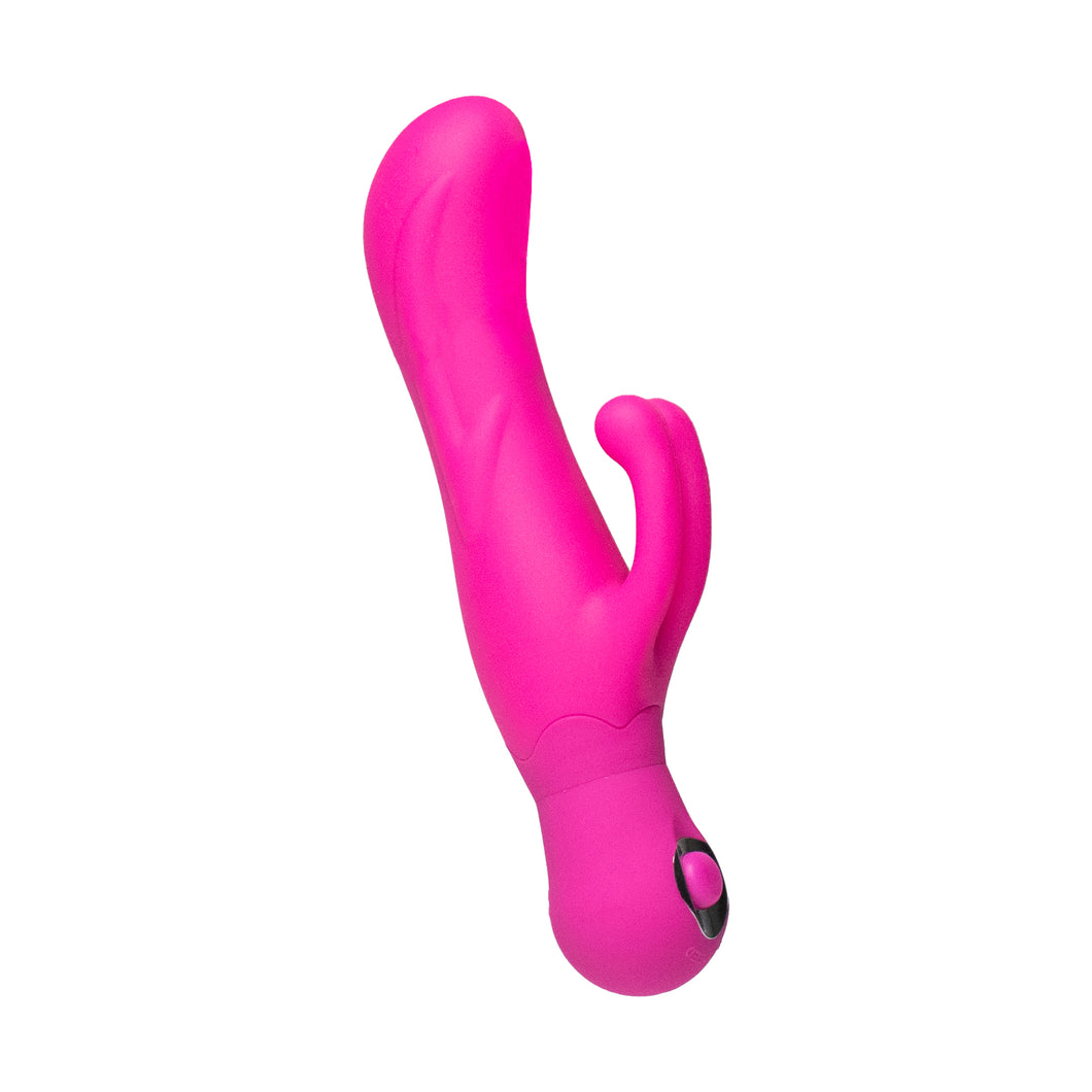 Masajeador / vibrador de silicona suave y sedoso proporciona una estimulación doble 3 velocidades. Silicona Impermeable 